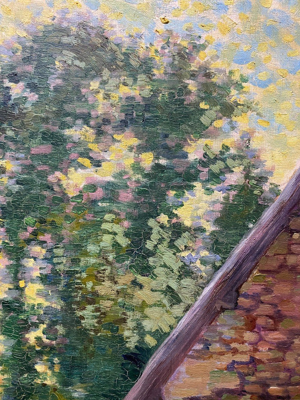 French pointillist school - Gransart, In Le Hameau, 1901