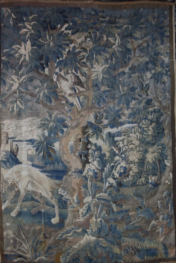 Arazzo Aubusson, verde del XVIII secolo.