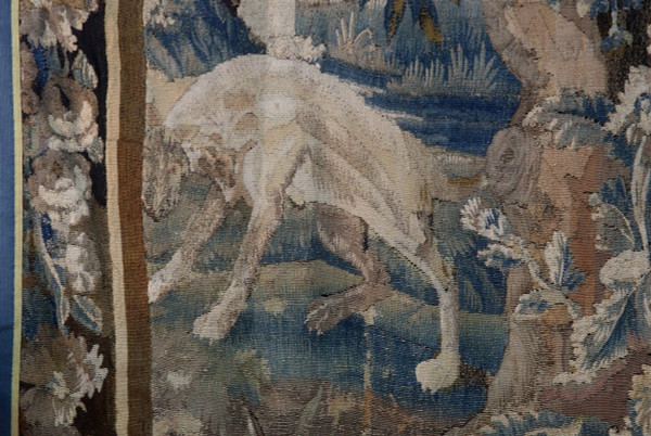 Arazzo Aubusson, verde del XVIII secolo.