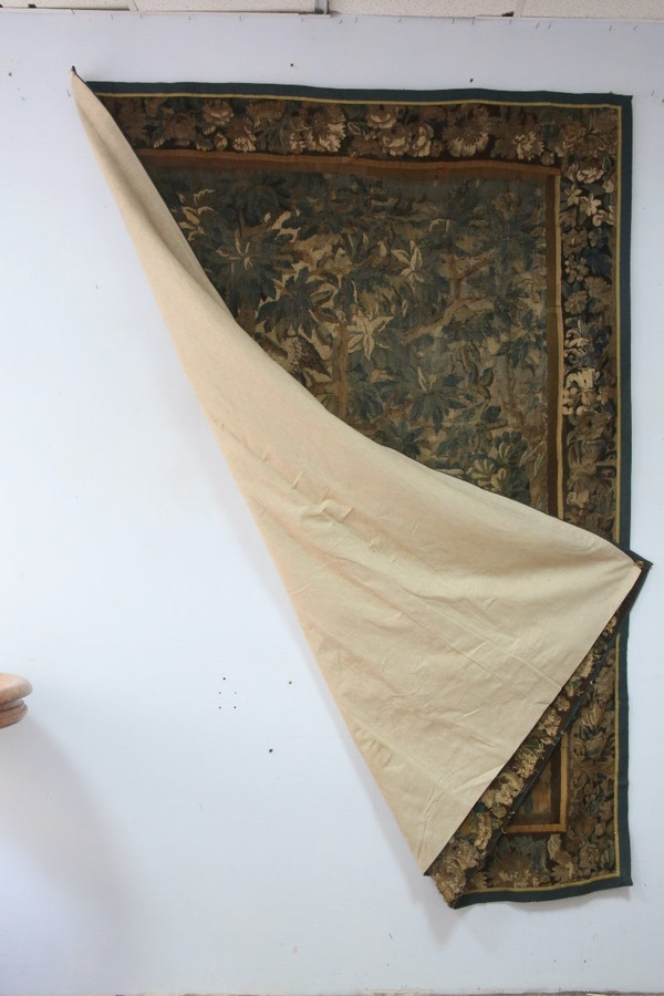 Arazzo Aubusson, verde del XVIII secolo.