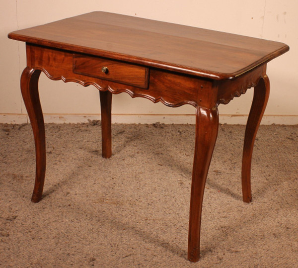Petite Table d'Appoint XVIII Siècle En Noyer