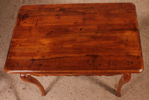Petite Table d'Appoint XVIII Siècle En Noyer