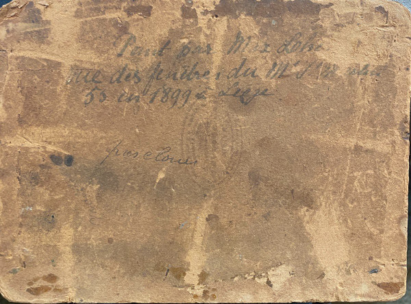 Scuola belga - Veduta dei tetti di Liegi, 1899 - Firmato sul retro