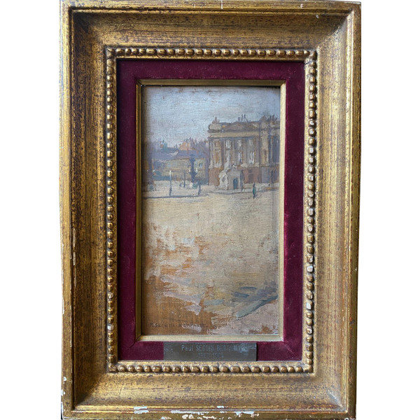 Paul Seguin-bertault (1869-1964) - Paris, La Place De La Concorde, Circa 1890