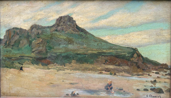 Maarek (Französische Schule oder Pariser Schule) – Bretagne, Kinderspiele, bretonische Malerei, 1925