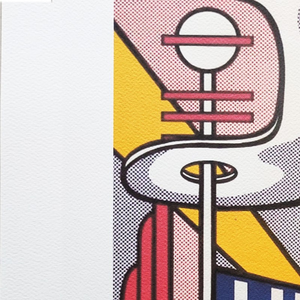 1980 Superb Original Roy Lichtenstein "Lincoln Center" Limited Edition Lithograph