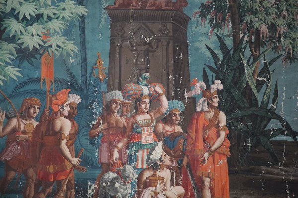 Carta da parati "The Incas", 1820 circa, di Joseph Dufour.