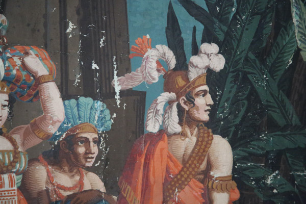 Carta da parati "The Incas", 1820 circa, di Joseph Dufour.