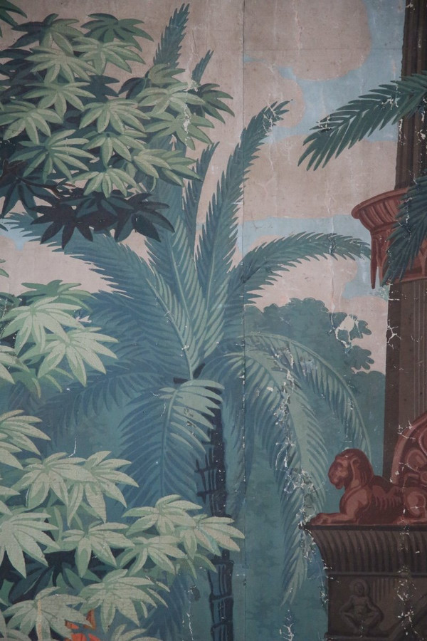 Carta da parati "The Incas", 1820 circa, di Joseph Dufour.