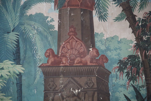 Carta da parati "The Incas", 1820 circa, di Joseph Dufour.