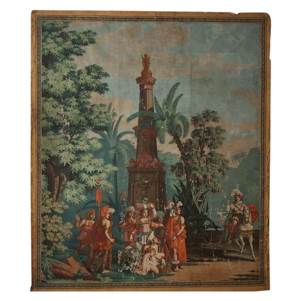 Carta da parati "The Incas", 1820 circa, di Joseph Dufour.