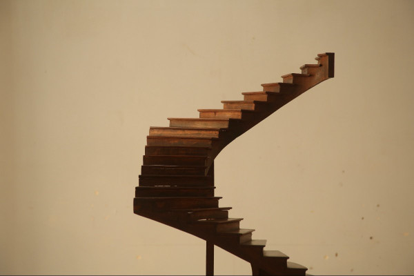 Master staircase, an award-winning masterpiece of craftsmanship Guy Delbarre 1901
