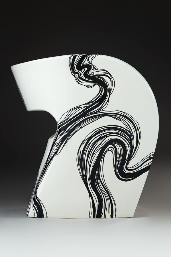 Smoke - Fauteuil Little Albert par Ron Arad, peint à la main, Signé Amane