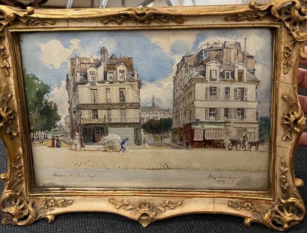 Léon Lambert - Paris, Maisons Du Pont Neuf - 1909