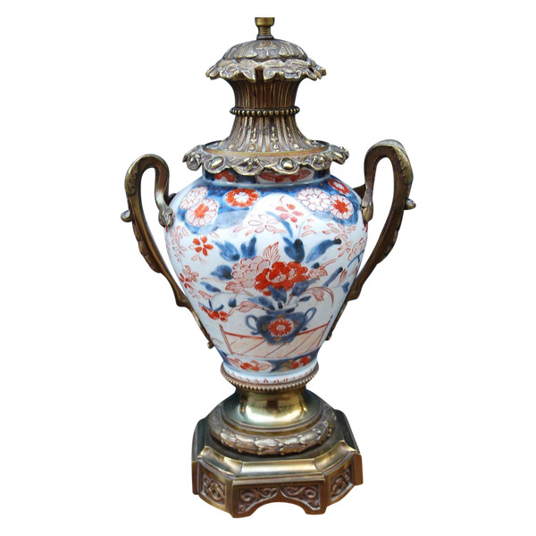 Imari Vase Bronze Frame Louis XVI Style