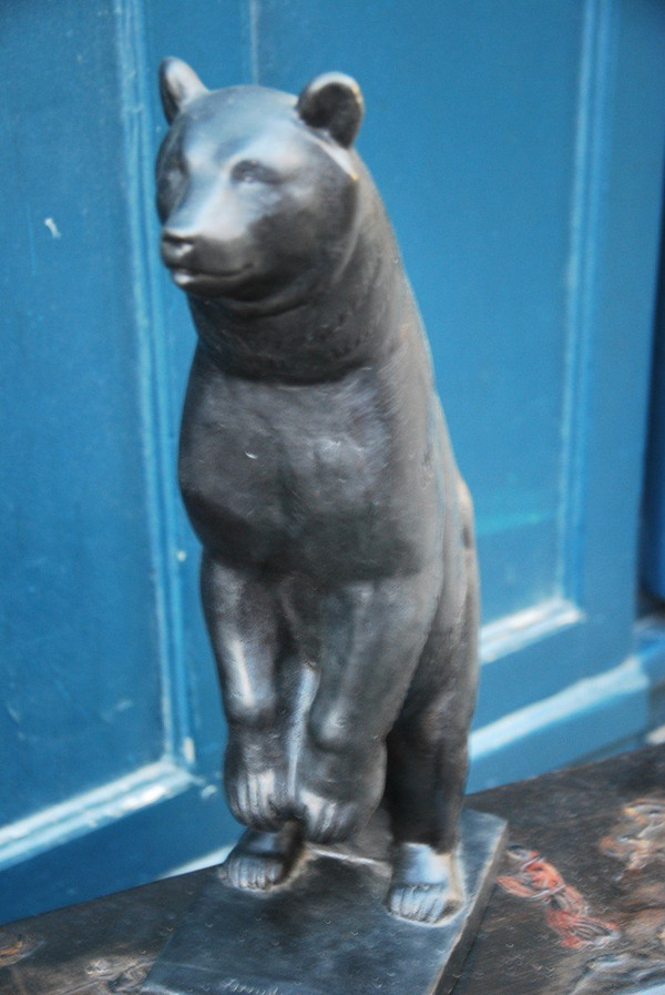 Scultura in bronzo, orso D da Arnold Huggler