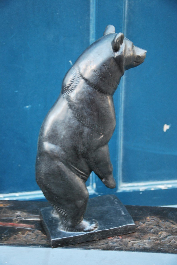 Scultura in bronzo, orso D da Arnold Huggler