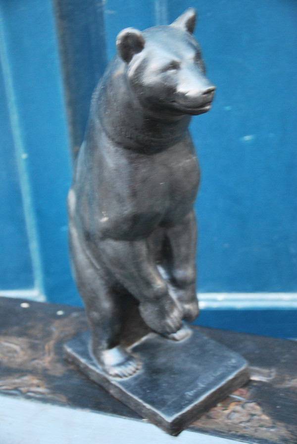 Scultura in bronzo, orso D da Arnold Huggler