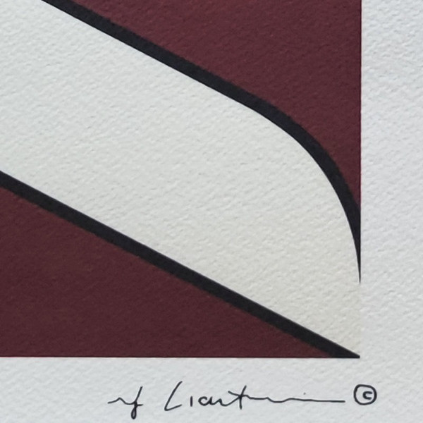 1980 Superb Original Roy Lichtenstein "Salute to Aviation Corlett 63" Limited Edition Lithograph