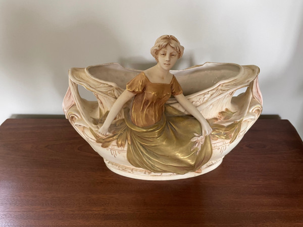 Royal Dux Art Nouveau Planter