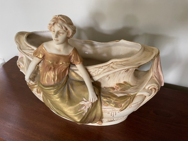 Royal Dux Art Nouveau Planter