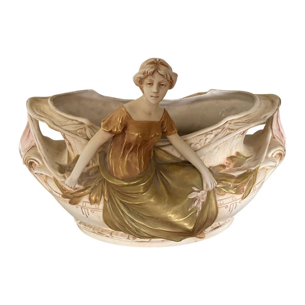 Royal Dux Art Nouveau Planter