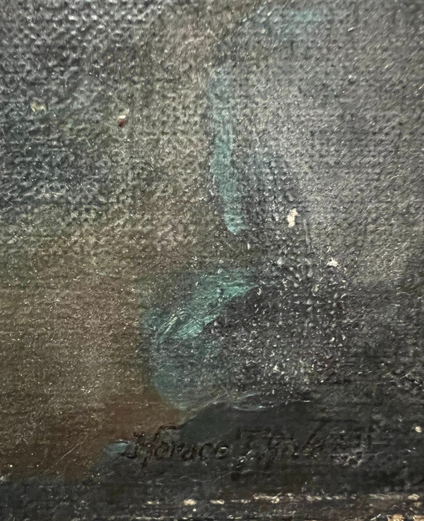 Horace Thivet (xix-xx) - Moonlight, Circa 1900
