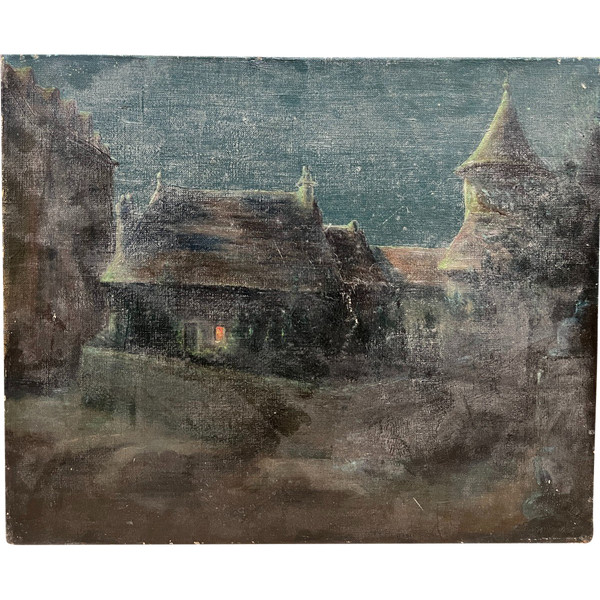 Horace Thivet (xix-xx) - Moonlight, Circa 1900