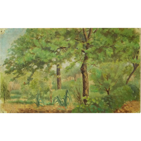 GALIEN LALOUE  ( 1854-1941 )signé LIEVIN pour.Paysage provençal.