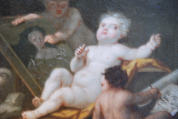 Allegorie Der Malerei Follower Von Noel Hallé , 18. Jahrhundert