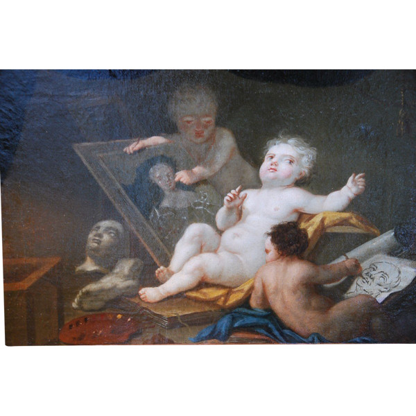 Allegorie Der Malerei Follower Von Noel Hallé , 18. Jahrhundert