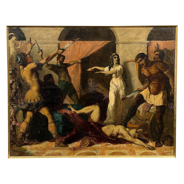Französischer Meister um 1860 - Der Tod Caligulas