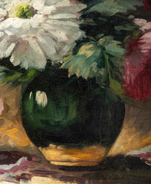 Opera francese Composizione floreale Fine XIX secolo