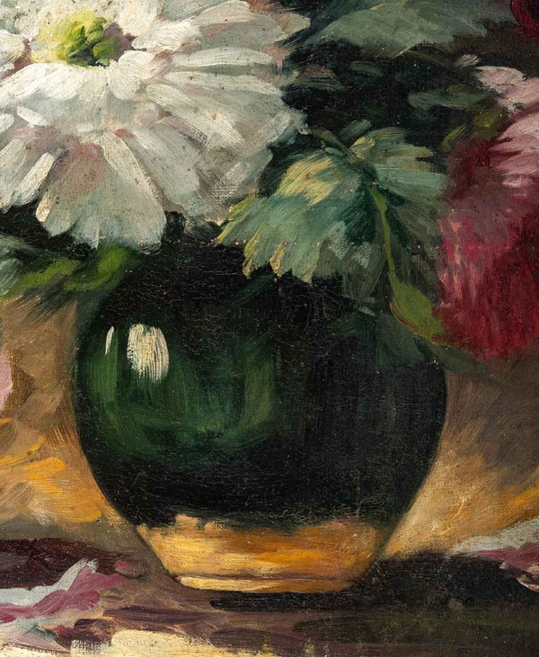 Opera francese Composizione floreale Fine XIX secolo