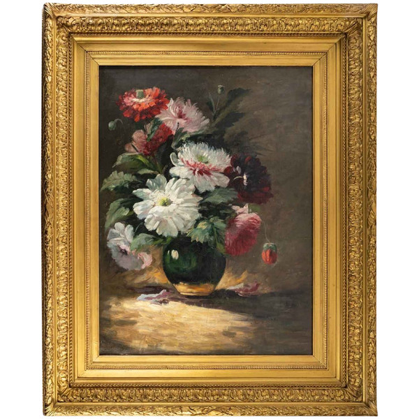 Opera francese Composizione floreale Fine XIX secolo