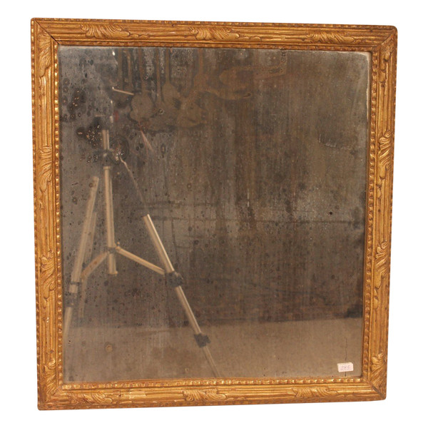 Miroir En Bois Sculpté Et Doré époque Louis XVI XVIIIème