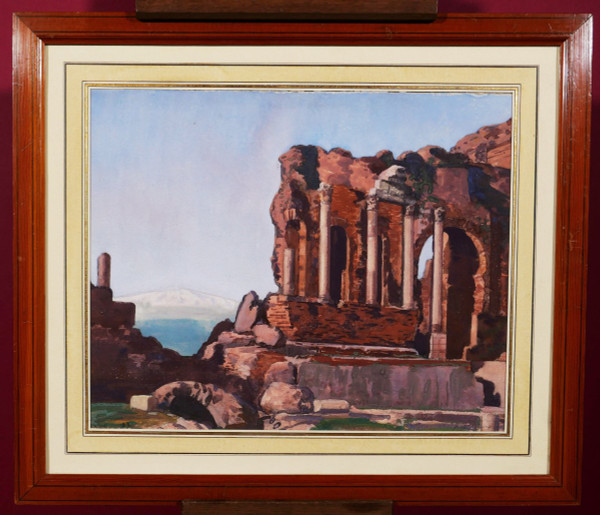 Marius AVY, Ruinen des römischen Theaters in Taormina auf Sizilien