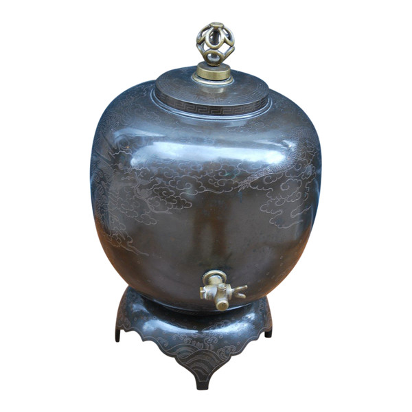 Fontana d'acqua in bronzo XIX secolo, Giappone