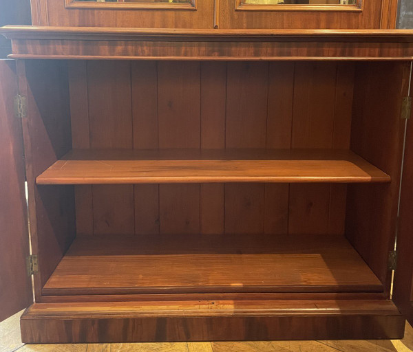 Bibliothèque Anglaise Du 19° Siècle En Acajou