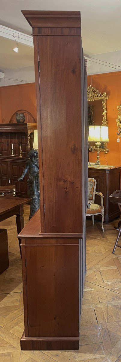 Bibliothèque Anglaise Du 19° Siècle En Acajou