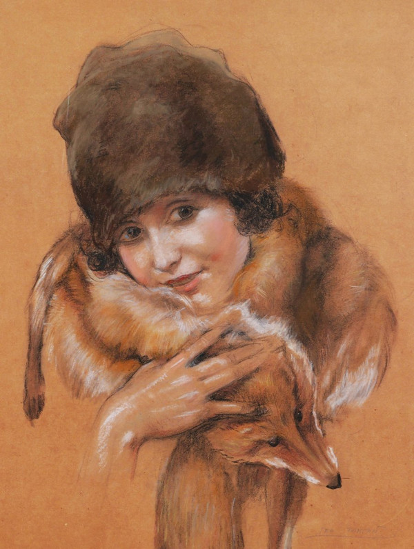 Léo Fontan, Jeune Fille Au Renard