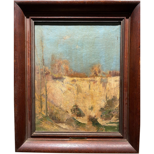 Léon Ostrowski (1858-1889) - Studio del paesaggio impressionista, 1880 circa