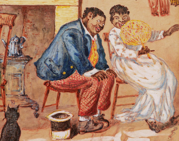 G. J. WIBER, Noirs américains dans un intérieur