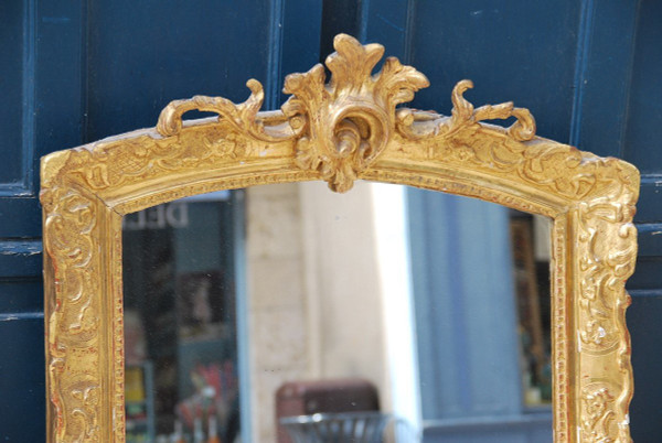 Spiegel Aus Vergoldetem Holz Regency Epoche XVIII Jahrhundert