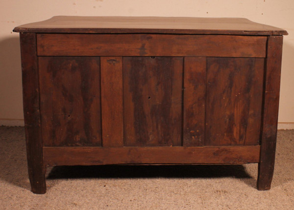Commode Arbalète En Noyer 18° Siècle Louis XV