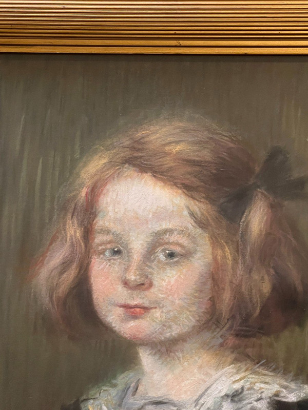 Jeanne Forain (1865-1954) - Porträt eines kleinen Mädchens, 1900