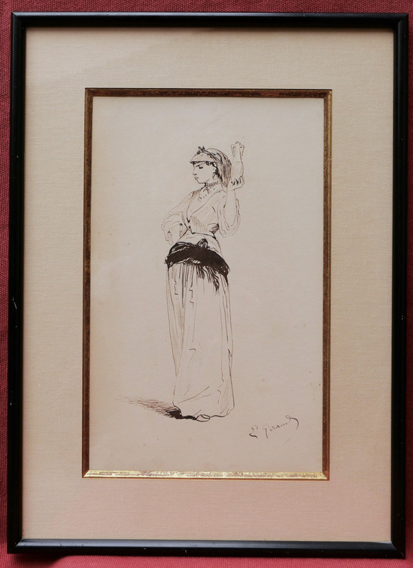 Pierre François Eugène GIRAUD, Projets de costumes pour le théâtre