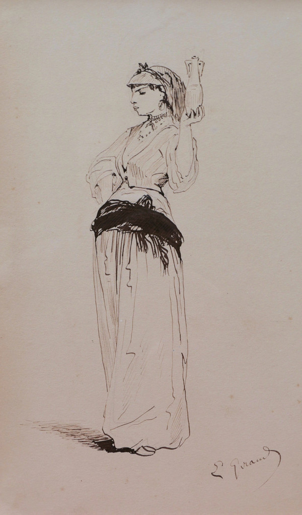 Pierre François Eugène GIRAUD, Projets de costumes pour le théâtre