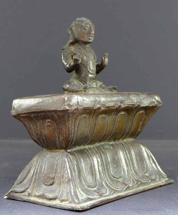 North India, 19th Century, Large Bronze Scholar's Weight.