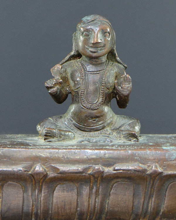 North India, 19th Century, Large Bronze Scholar's Weight.